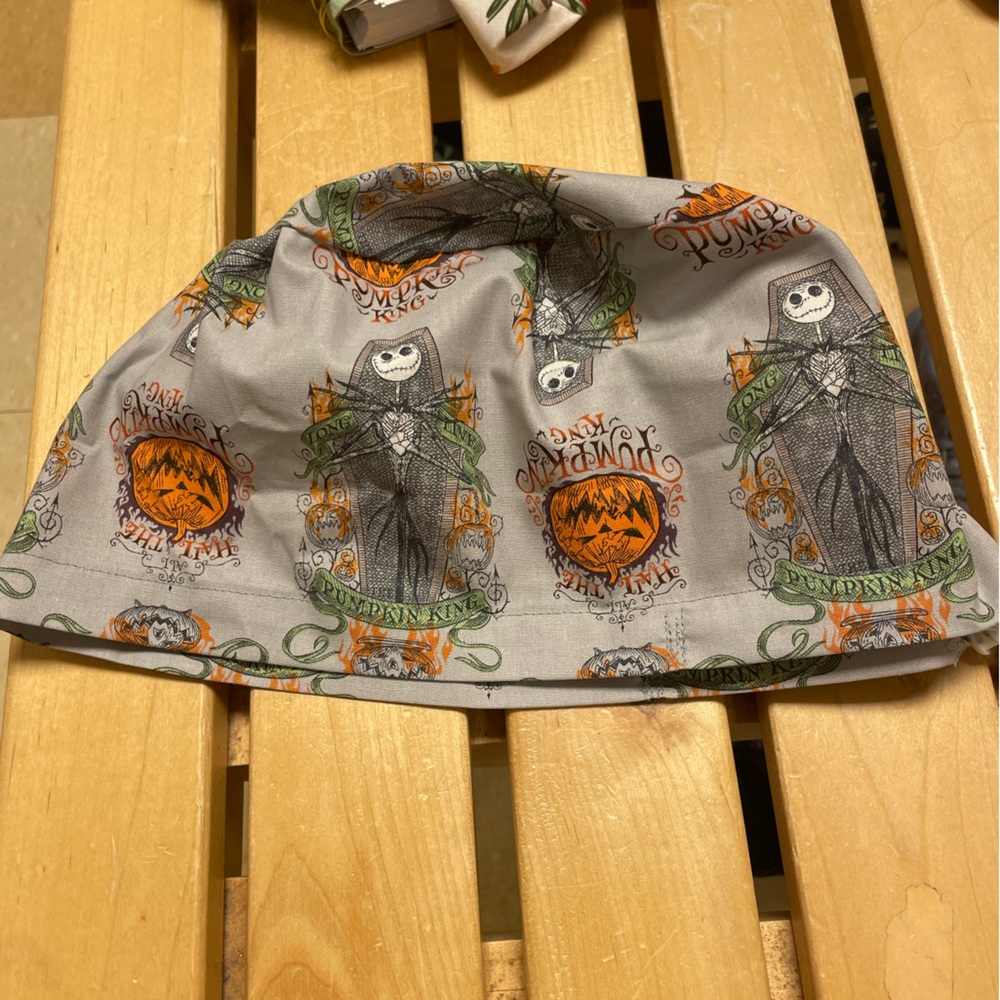 Nightmare Before Christmas Womens Euro Scrub cap